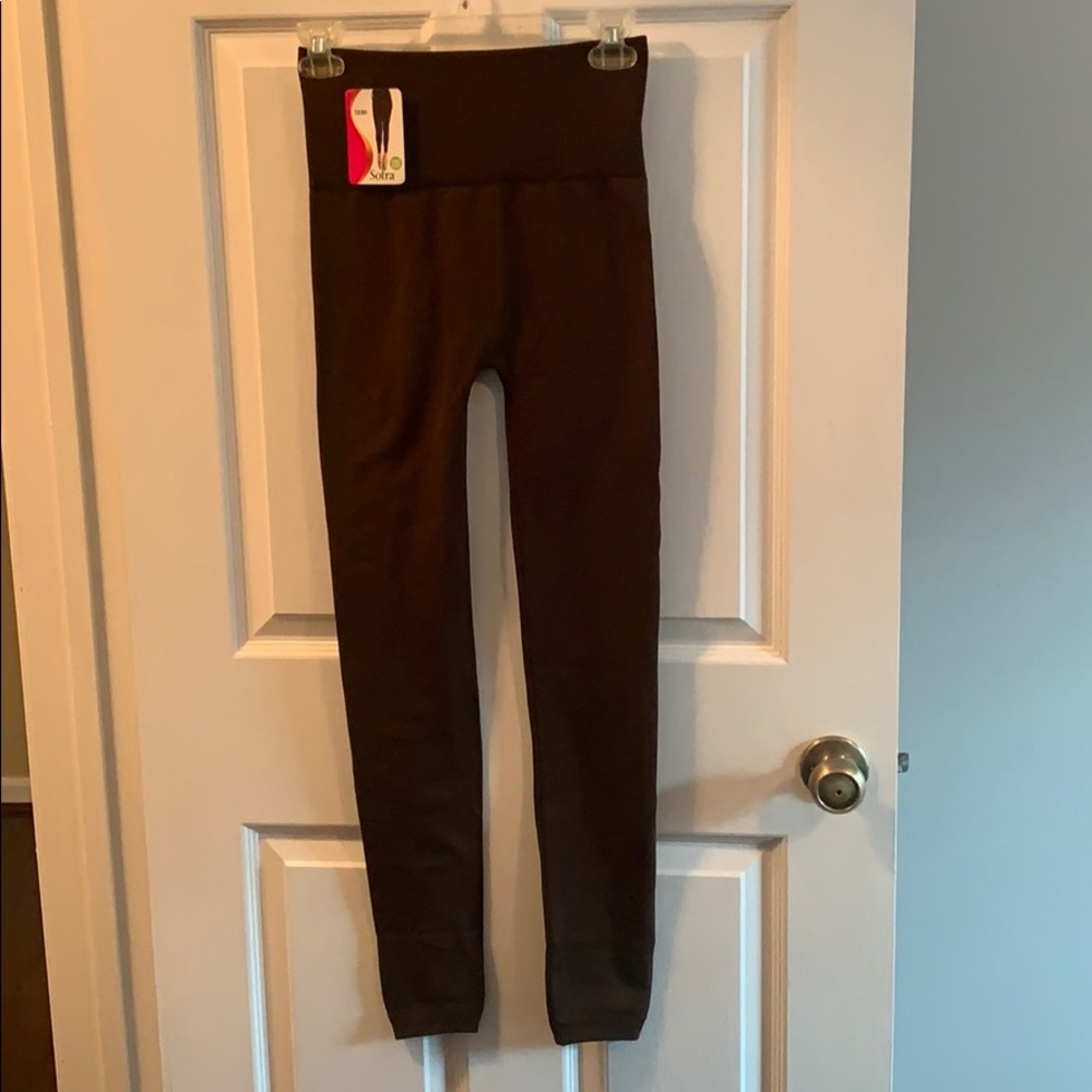 Brown soft leggings-NWT